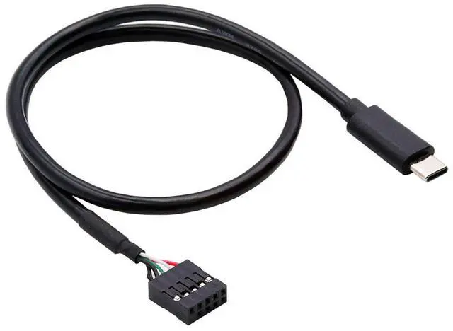 Main image of Cablecc USB 2.0 Motherboard 9pin 10pin Header to Type-C USB-C Cable 50cm for Mini Monitor Sensor Panel Camera