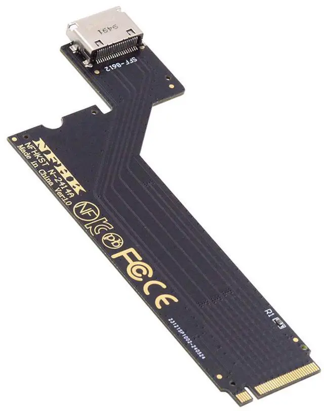 Main image of Cablecc PCI-E 4.0 M.2 M-key to Oculink SFF-8612 SFF-8611 Host Adapter for 2024 ThinkBook 14+ AMD8845 External Graphics Card & SSD
