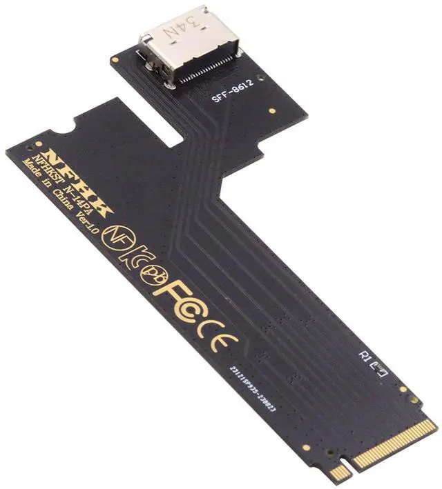 Main image of Cablecc PCI-E 4.0 M.2 M-key to Oculink SFF-8612 SFF-8611 Host Adapter for 2022 2023 ThinkBook 14+ External Graphics Card & SSD