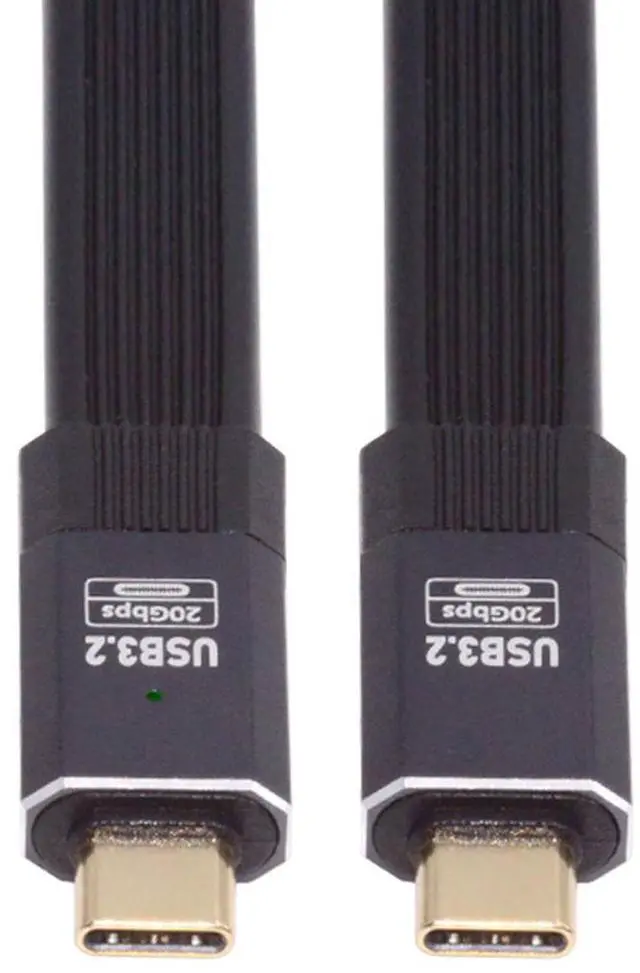 Main image of Cablecc 0.5M USB4 Cable 20Gbps Flat Slim FPC Cable with 100W and 8K@60Hz 5K@60Hz USB4.0 Compatible with Thunderbolt3/4
