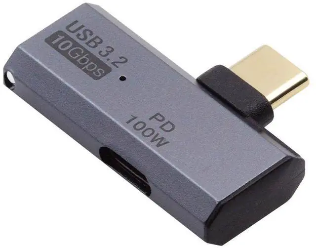 Main image of Cablecc 10Gbps USB-C Type-C 1-to-2 USB-C Female OTG & 100W PD Power Adapter for Laptop Tablet Phone