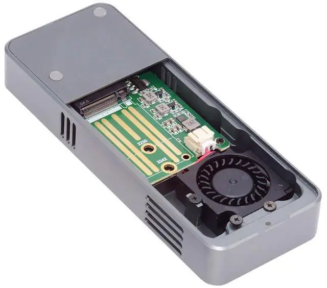 Main image of Cablecc Type-C USB4 40Gbps to PCI-E 4.0 X4 SSD NVME NGFF M-Key Enclosure USB-C 20Gbps ASM2464 Chipset