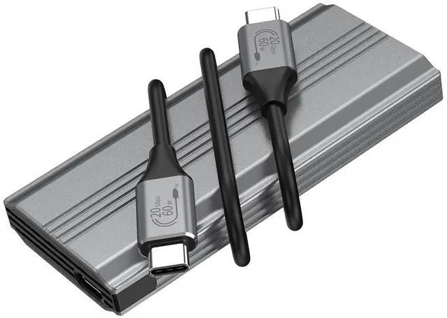 Main image of Cablecc Type-C USB3.2 USB4 20Gbps to M-key M.2 NGFF NVME SATA SSD PCBA Enclosure 2280/2242/2260mm RTL9220