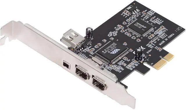 Main image of Cablecc PCI-E 1X 4X 16X to Firewire 400 Capture Card IEEE 1394a PCI Express 4 Ports Card 6Pin and 4Pin IEEE-1394 400Mbps Adapter for Windows Mac Os Linux