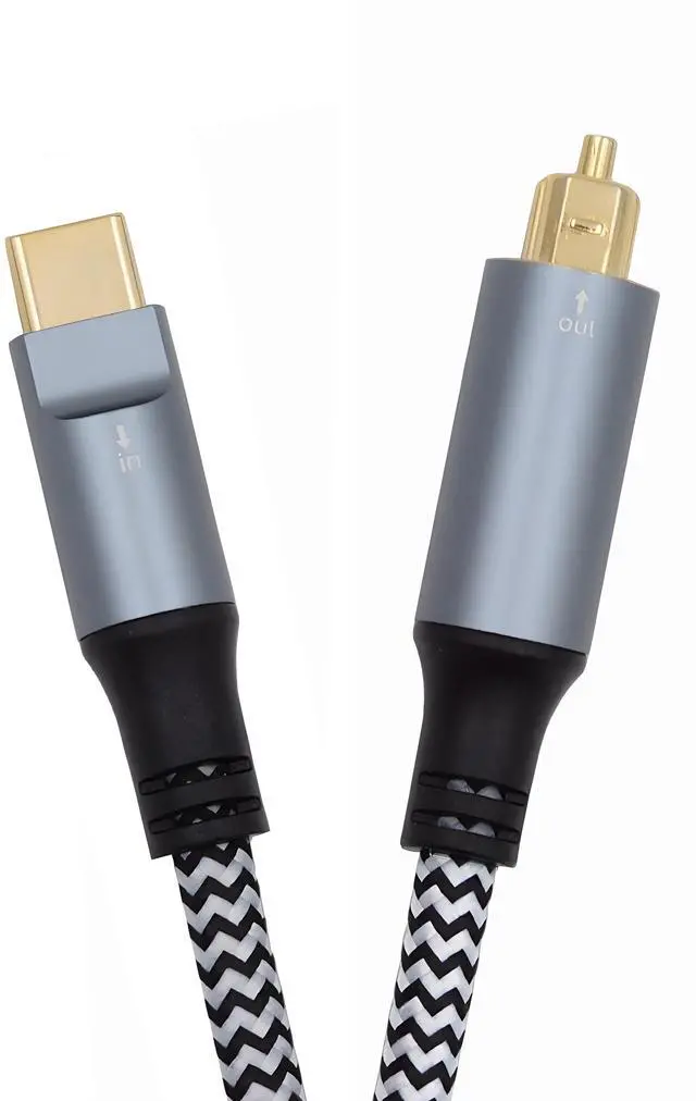 Main image of Cablecc Type-C to SPDIF Toslink Optical Audio Cable Opt Male USB-C to Digital Optical Fiber Optic Sound Interface Male Adapter Wire for Desktop Laptop