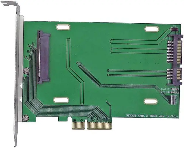 Alt view image 2 of 7 - Cablecc  PCI-E 3.0 x4 Lane to U.2 U2 Kit SFF-8639 Host Adapter for Intel Motherboard & 750 NVMe PCIe SSD