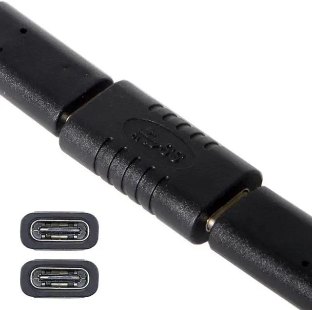 Alt view image 7 of 7 - KAIBOXIXI 10Gbps USB 3.1 Type-C USB-C 24Pin Female to Female Extension Adapter for Cell Phone & Laptop