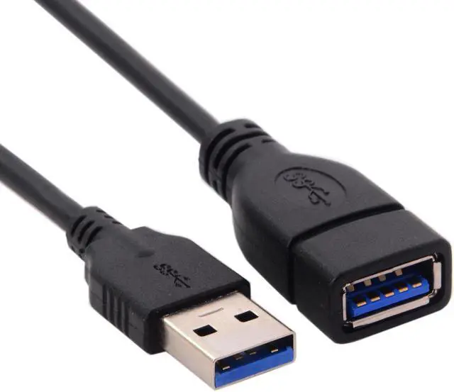 Alt view image 7 of 7 - KAIBOXIXI USB 3.0 Type-A Male to USB 3.0 Type-A Female Extension Cable 20cm 5Gbps