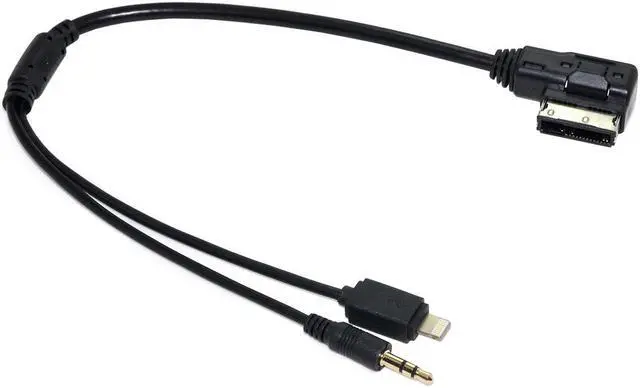 Alt view image 4 of 6 - Cablecc Media In AMI MDI to Stereo 3.5mm Audio & iPhone 6 & Plus Aux Adapter Cable For Car VW AUDI 2014 A4 A6 Q5 Q7