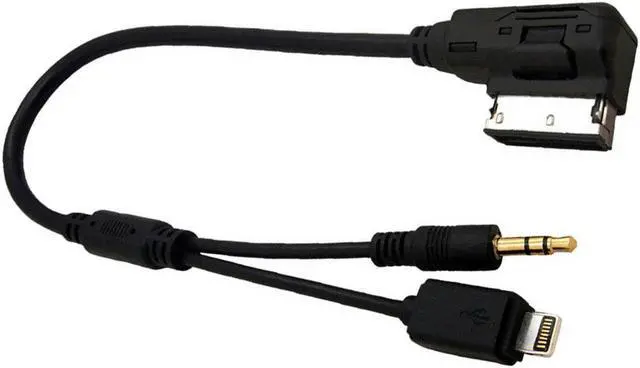 Alt view image 5 of 6 - Cablecc Media In AMI MDI to Stereo 3.5mm Audio & iPhone 6 & Plus Aux Adapter Cable For Car VW AUDI 2014 A4 A6 Q5 Q7