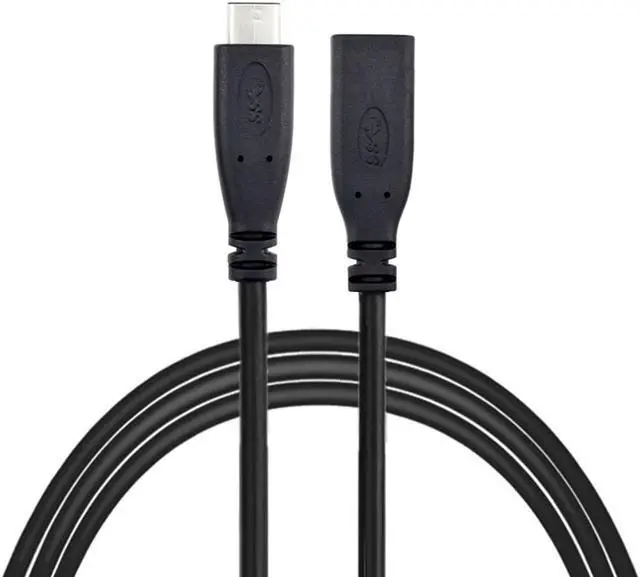 Alt view image 4 of 7 - Cablecc USB-C USB 3.1 Type C Male to Female Extension Data Cable for Macbook Tablet Mobile Phone 60cm UC-218-BK-0.6M