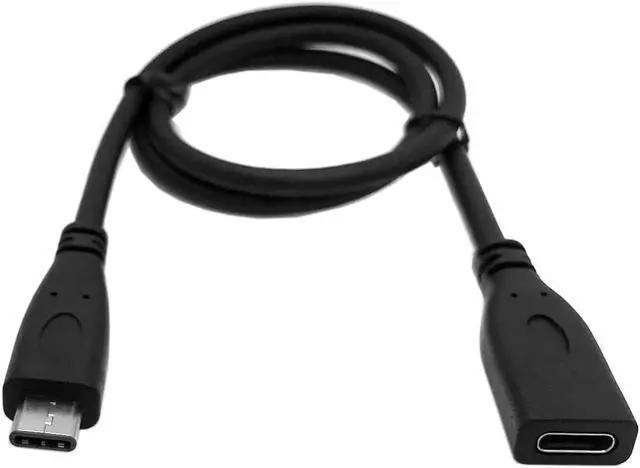 Alt view image 5 of 7 - Cablecc USB-C USB 3.1 Type C Male to Female Extension Data Cable for Macbook Tablet Mobile Phone 60cm UC-218-BK-0.6M