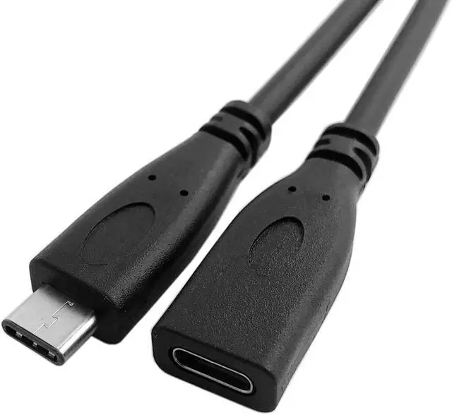 Alt view image 6 of 7 - Cablecc USB-C USB 3.1 Type C Male to Female Extension Data Cable for Macbook Tablet Mobile Phone 60cm UC-218-BK-0.6M