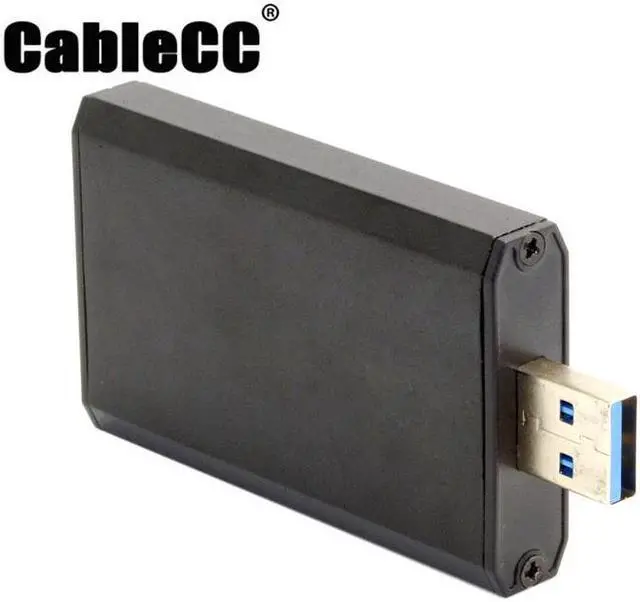 Main image of Cablecc Mini PCI-E mSATA to USB 3.0 External SSD PCBA Conveter Adapter Pen Driver Card with Case