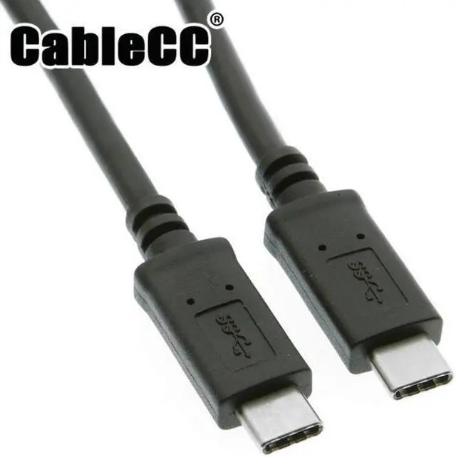 Main image of Cablecc 30cm USB-C USB 3.1 Type C Male Connector to Male Data Cable for Tablet & Phone & Macbook & Hard Disk Drive UC-198-BK-0.3M