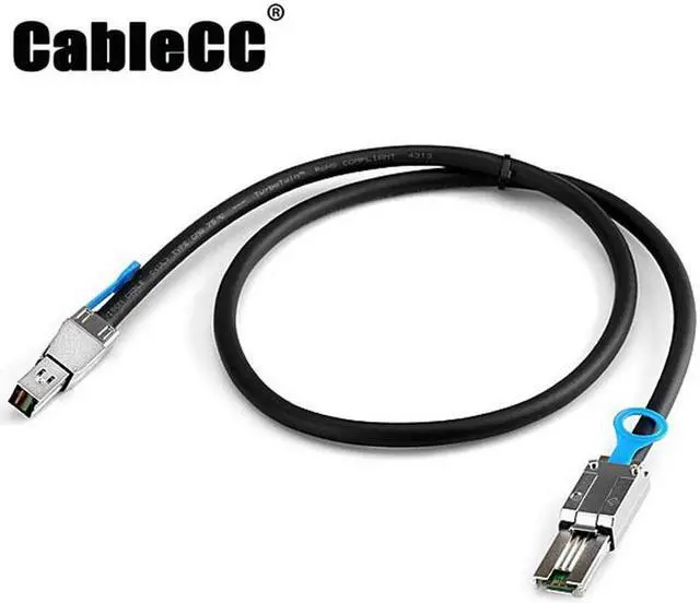 Main image of Cablecc  External Mini SAS 4x SFF-8088 to mini sas High Density HD SFF-8644 data server Raid Cable 50cm