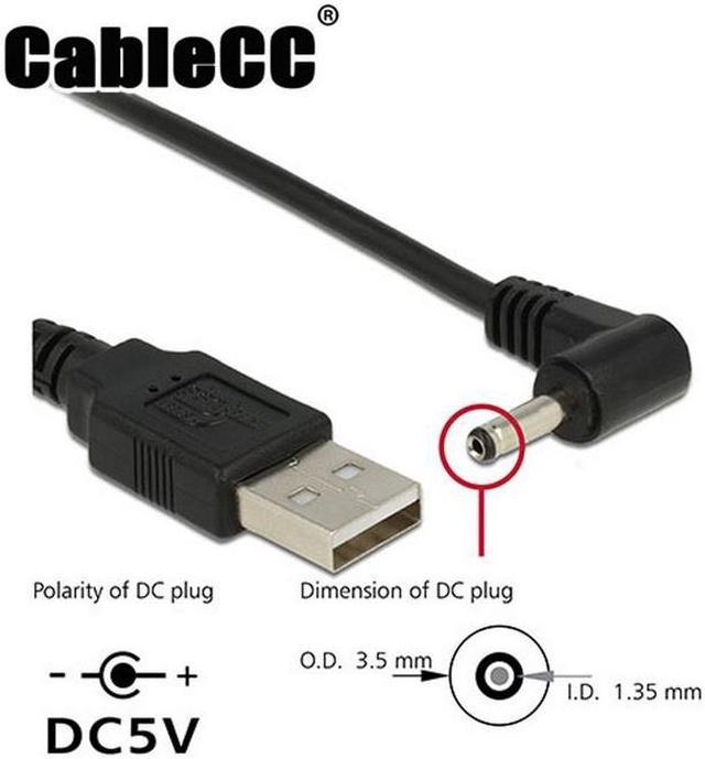 USB to DC 3.5 Power Cord