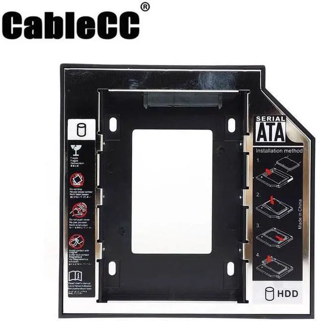 Main image of Cablecc  SATA 22pin HDD HD Hard Disk Drive Caddy Case for 12.7mm Universal Laptop CD / DVD-ROM Optical Bay
