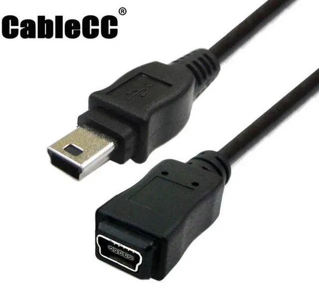 Main image of Cablecc USB 2.0 Hi speed Mini USB 5Pin Male to Female Extension Adapter Cable 50cm
