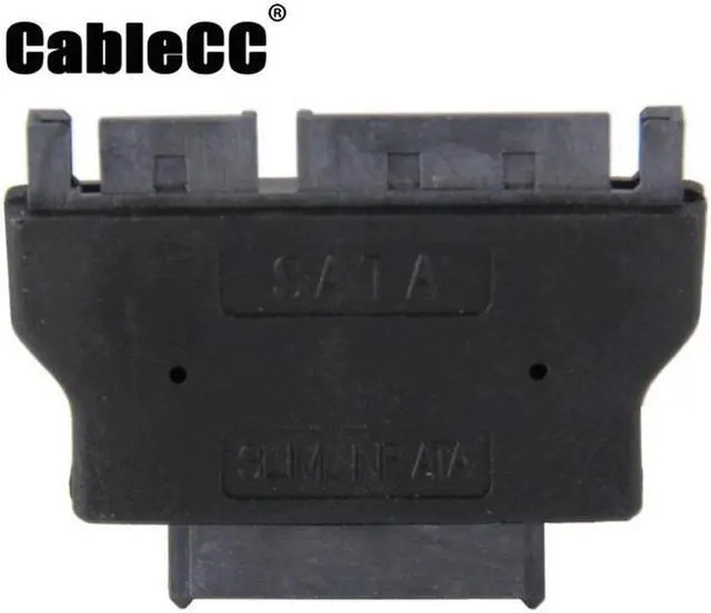 Main image of Cablecc  SATA 22 /Male to slimline SATA 13 Female laptop CD-ROM convertor adapter