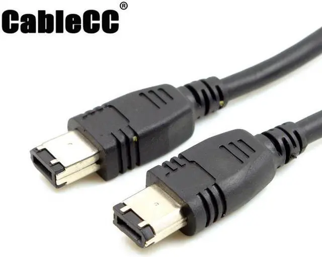 Main image of Cablecc 6 PIN / 6PIN FireWire 400 - FireWire 400 6-6 ilink Cable IEEE 1394 1.8m Black