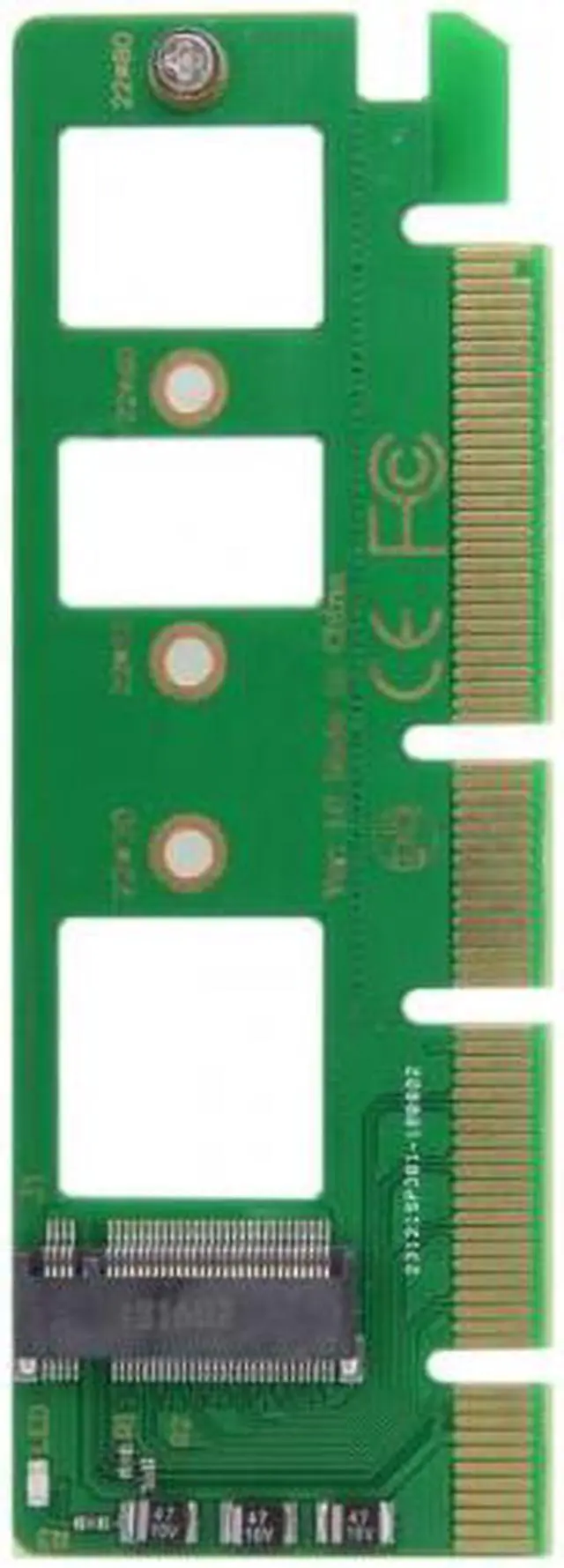 Alt view image 3 of 7 - Chenyang NGFF M-key NVME AHCI SSD to PCI-E 3.0 16x x4 Adapter for XP941 SM951 PM951 A110 m6e 960 EVO SSD