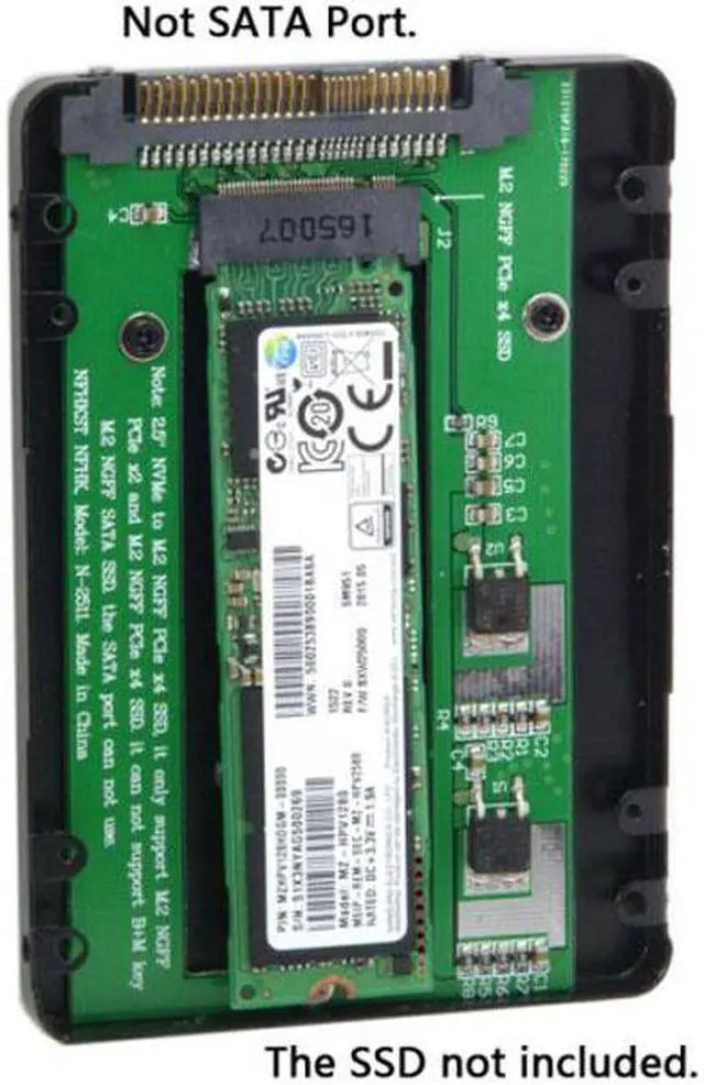 Alt view image 5 of 7 - Chenyang Cable SFF-8639 NVME U.2 to NGFF M.2 M-key PCIe SSD Case Enclosure for Mainboard Replace Intel SSD 750 p3600 p3700