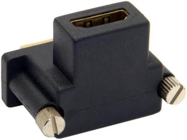 Alt view image 2 of 7 - Chenyang Cable 90 Degree Up Angled DVI Male to HDMI Female Adapter for Computer & HDTV & Graphics Card