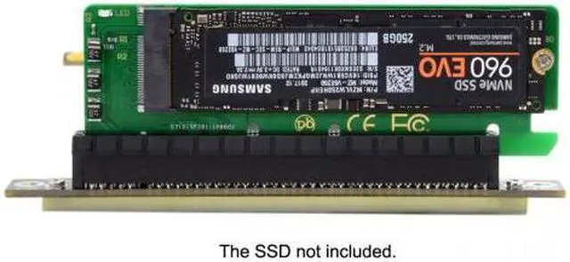 Alt view image 5 of 7 - Chenyang NGFF M-key NVME AHCI SSD to PCI-E 3.0 16x x4 Adapter for XP941 SM951 PM951 A110 m6e 960 EVO SSD