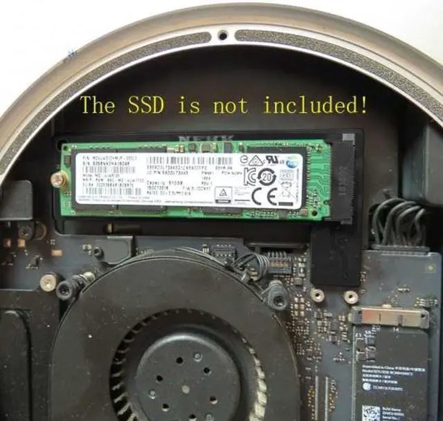 Alt view image 6 of 6 - Cablecc M.2 NGFF M-Key NVME SSD Convertor Card for 2014 Macbook Mini A1347 MEGEN2 MEGEM2 MEGEQ2