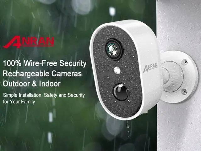 Alt view image 3 of 5 - Security Cameras Wireless Outdoor,ANRAN Camera Continuous Power with soloar,Human&vehicle Detection, Color Night Vision, Two way talk,Compatible with Alexa, 2 Packs