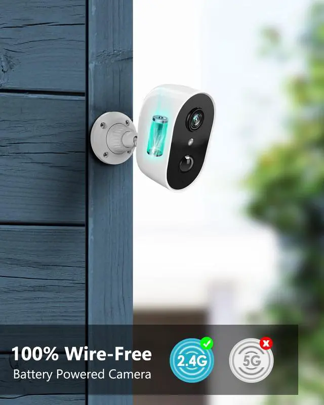 Alt view image 2 of 5 - Security Cameras Wireless Outdoor,ANRAN Camera Continuous Power with soloar,Human&vehicle Detection, Color Night Vision, Two way talk,Compatible with Alexa, 2 Packs