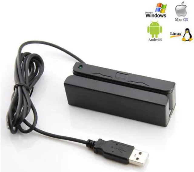 Alt view image 3 of 3 - Deftun Credit Card Reader Portable Mini USB Magnetic Stripe Swiper  MSR90