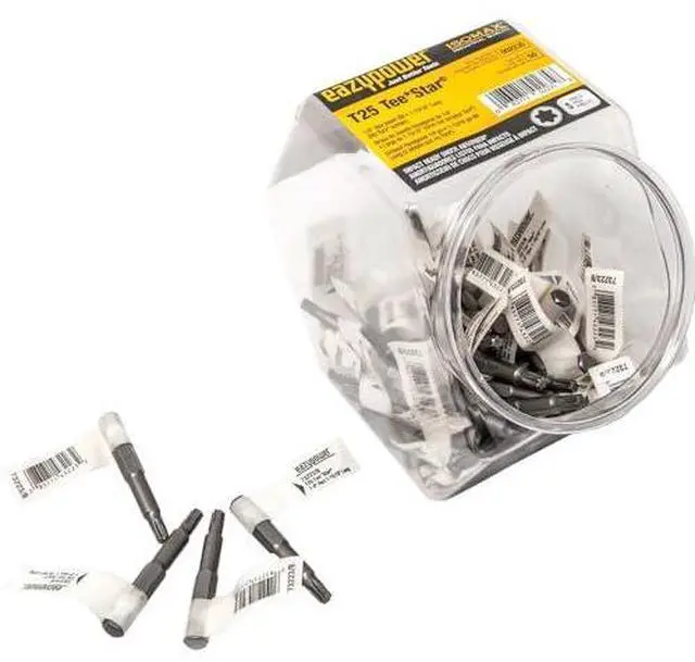 Main image of Eazypower 002235 Tub 50 T25 fits Torx Screws, 1/4" Hex Drive, Power Bits, 2" Long