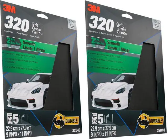 Main image of 3M Wetordry Sandpaper 320 Grit 9x11in 5 Sheets (32040)