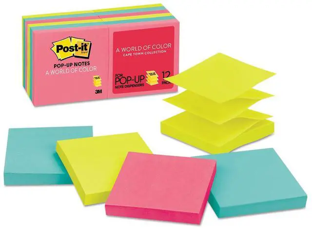 Main image of Post-it PopUp Note Refills R33012AN, 3x3 in, 12 Pack