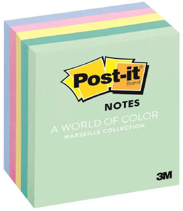 Main image of 3M Post-it Notes 654-5AST 3x3 5-Pack
