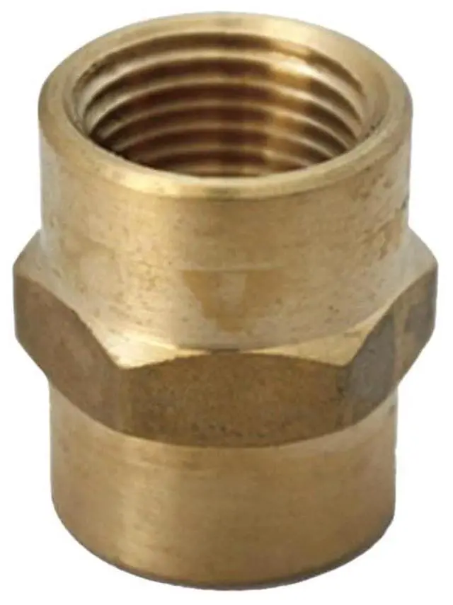 Main image of Homeplus 3/8 in. FPT x 1/4 in. FPT Brass Coupling