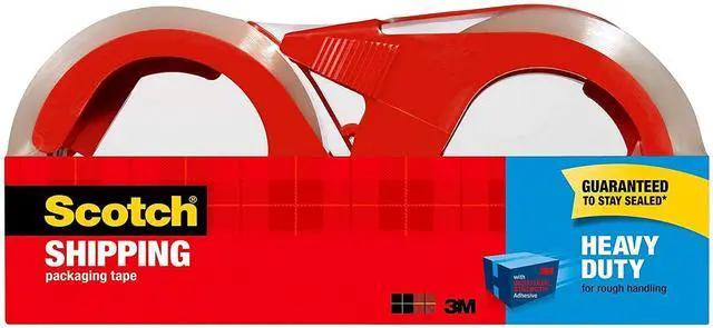 Main image of Scotch Heavy Duty Shipping Tape 3850-2ST, 1.88in x 54.6yd, 2 Rolls