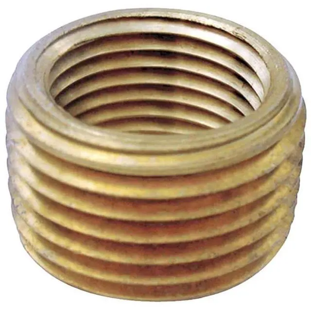 Main image of Homeplus+ Brass Pipe Face Bushing 1/2 in. MPT x 3/8 in. FPT