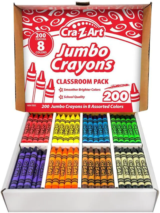 Main image of Cra-Z-Art Jumbo Crayons Class Pack 200ct