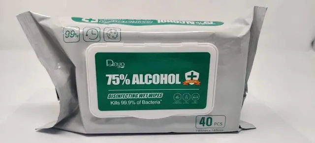 Main image of Alcohol Wipes 40 Sheets Resalable Pack