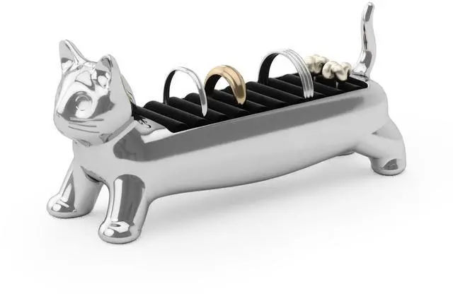 Main image of Umbra Ali Cat Ring Holder, Chrome