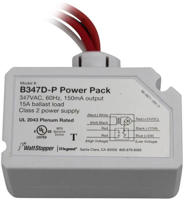 Main image of WattStopper B347D-P Power Auxiliary Relay Pack 347VAC