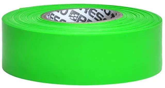 Main image of Presco PresGlo Taffeta Flagging Tape 1-3/16in x 50yd Neon Green