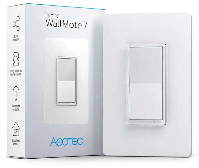 Main image of Aeotec illumino WallMote 7 ZWA022-A Wireless Dimmer Switch