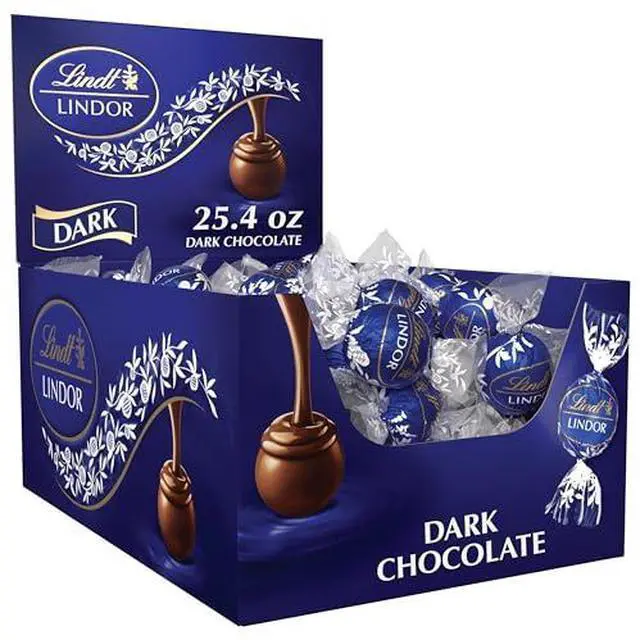 Main image of LINDOR Dark Chocolate Truffles 3513 25.4 oz 60-Count