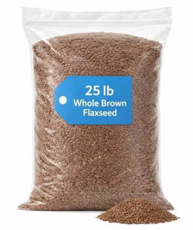 Main image of Whole Brown Flaxseed 25 lb Bulk Bag