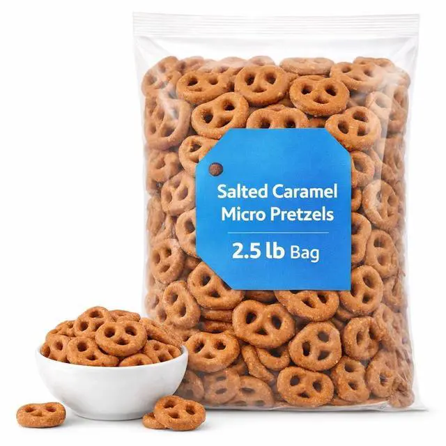 Main image of Salted Caramel Micro Pretzels 2.5 lb Bag