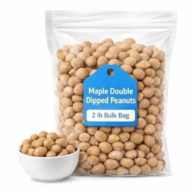 Main image of Maple Double Dipped Peanuts, 2 lb Bulk Bag